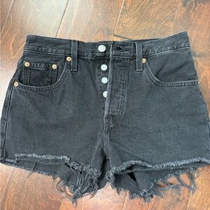 Levi Black Denim Women's Shorts